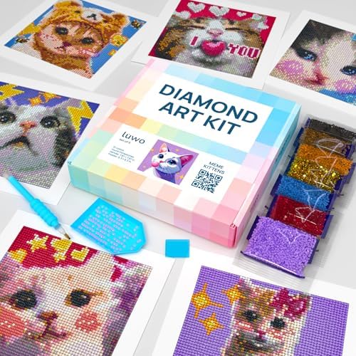 LuwoArte Painting Kit – Japanese Theme (Kittens) by LuwoArte