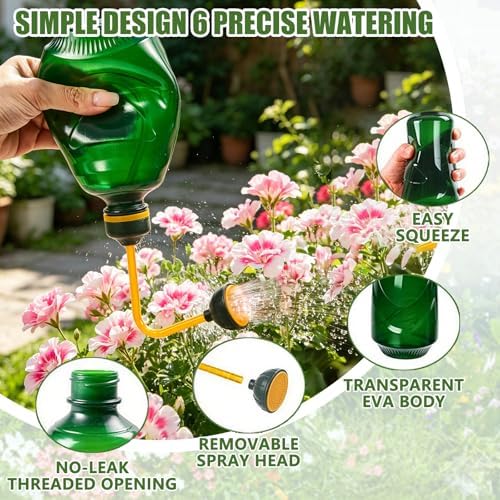 Precision Spout 0.45L Watering Can – Perfect for Delicate Seedlings - Potted Plants - Green - Image 5
