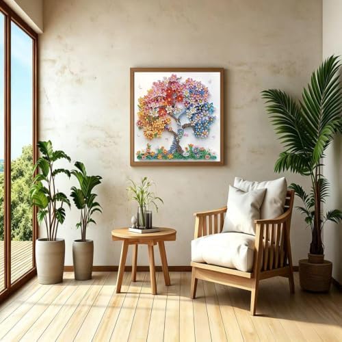 5D Diamond Art Kits for Adults Beginner,Colorful Tree Diamond Painting Kits - Image 4