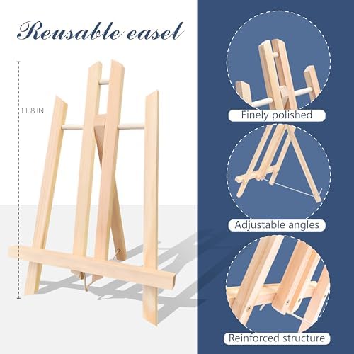 2-Pack 10''x12'' Sip and Paint Kit for Adults (with Easel), Date Night Painting Kits for Adults, Couples, Beginners, and Painting Parties | Ideal for Art Lovers and Creative Fun - Image 4