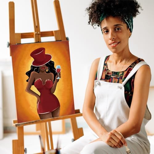 Nuberlic Sip and Paint for Girls Hangout Pre Drawn Canvas Paint for Adults - Image 3