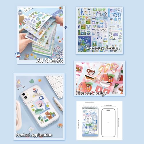 Japanese Sticker Book for Scrapbooking,Anime Themed Stickers for Journaling - Image 6