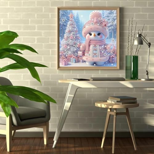 Snowman Special Shape 5D Diamond Art Painting Kits for Adults 12 x 12inch - Image 3