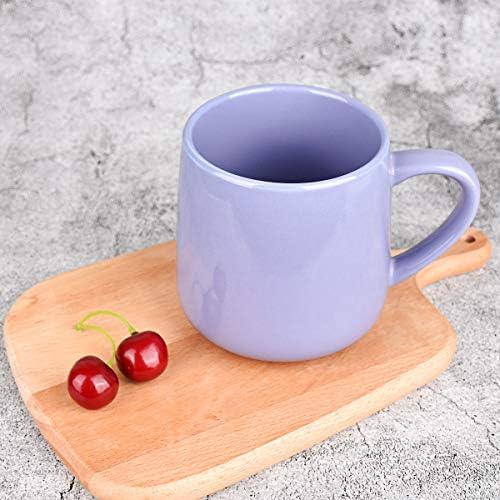 Bosmarlin Large Glossy Ceramic Coffee Mug, Tea Cup for Office and Home, 18 oz, Suitable for Dishwasher and Microwave, 1 Pack (Purple) - Image 4