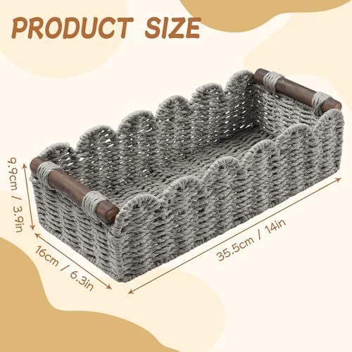 Bathroom Decor Basket for Toilet Paper Storage Baskets For Organizing - Image 7