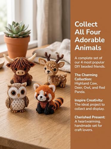 MSYSN 3D Beads Animal DIY Kit, Handmade Bead Craft Kit, with Step-by-Step Tutorials and Accessories, Creative Stress Relief Gift for Adults, Teens and Beginners (A1) - Image 7