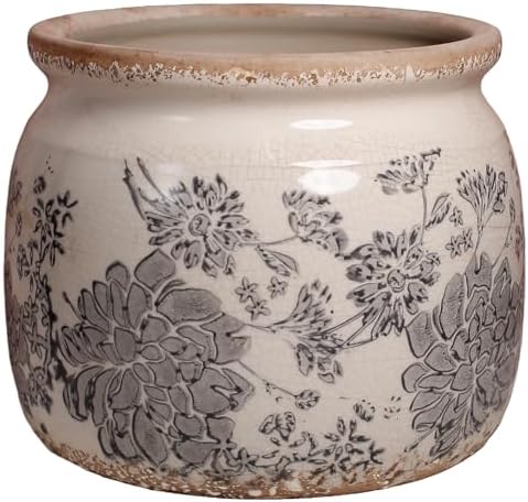 Modern Farmhouse Ceramic Planter & Vase with Drainage for Indoor Plants by XiaanJiaju