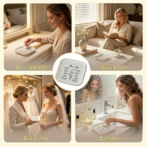Christian Jewelry Tray for Women, Confirmation & Baptism Gift, Who You Are - Image 6