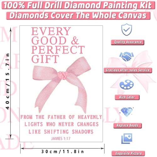 4 Pack Pink Diamond Art Kits for Adults Diamond Painting Kit for Beginner - Image 5