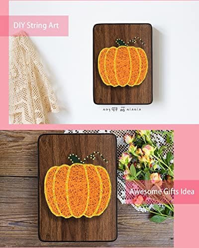 BAZIMA DIY String Art Kit for Beginner,Unique Gift, DIY Pumpkin Craft Kit,Craft Kit for Holidays - Image 5