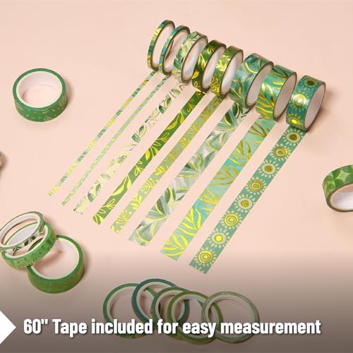 Mr. Pen- Washi Tape Set, 24 Rolls, Assorted Sizes, 3.2 Yards/Roll - Image 6