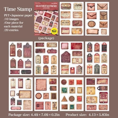PET Washi Journal Stickers for Scrapbooking,Label Scrapbooking Sticker Book - Image 2