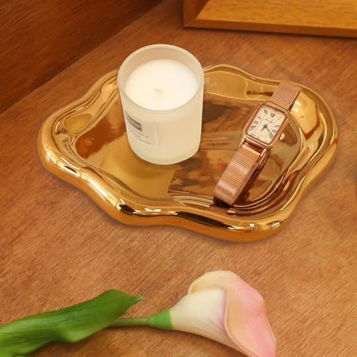CCINPPY Ceramic Cloud Jewelry Tray Trinket Dish Key Bowl Nightstand Decor by CCINPPYJEWELRYACCESSORIES