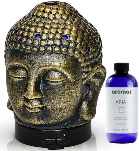 Aromar Buddha Ceramic Diffuser, Bronze by aromar