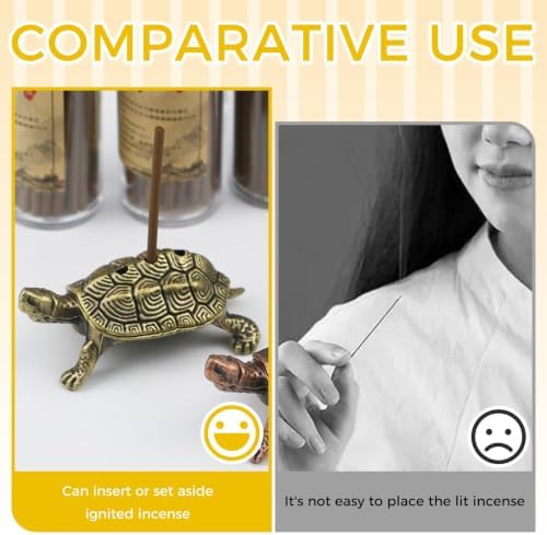 Golden Coin Turtle Incense Holder for Cones & Sticks, 1 PSC - Image 5