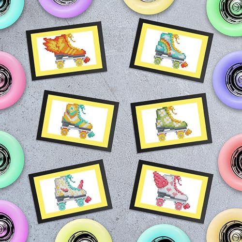 DIAMOND ART CLUB Mini Dazzles - Roller Skates Diamond Art Kits for Adults - Image 2