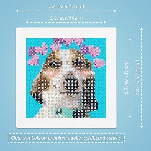 LuwoArte 6 Pack Diamond Painting Kits for Adults – Featuring Meme Doggies and Cute Dogs – Full Drill DIY Paint Gem Art for Adults – Brilliant 5D Diamond Painting Kit–Relaxing Craft for Home Wall Décor - Image 3