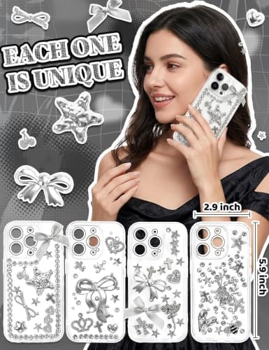 RQAYE Junk case charms,junk case Kit for Customizing Diy Cases,With Cute Bow,Flatback Pearls,Letter Beads, Aesthetic Big Decor for Personalization - Image 3