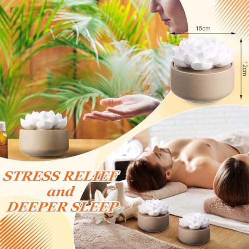 Honeydak 1 Pcs Ceramic Essential Oil Diffuser, Non Electric,Succulent - Image 3