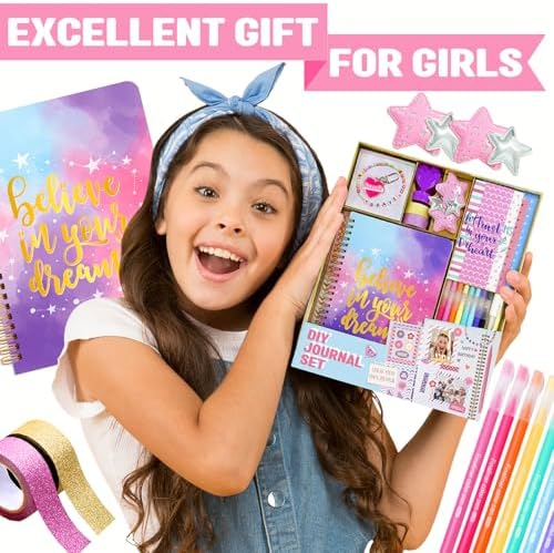 Nollh DlY Journal Kit for Girls Scrapbook Gifts for 8-12 Year Old Girl - Image 2