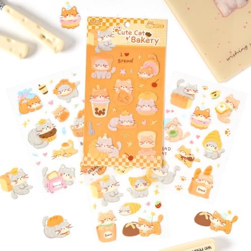 128Pcs Cute Pets for Scrapbooking,Self-Adhesive Transparent Cute Pets Scrapbook Supplies Journaling Supplies for Adult Card Making Letters DIY Water Bottle Cards Decoration - Image 2