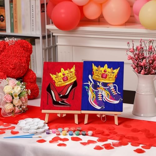 Zhanmai 2 Pack Sip and Paint Kit for Couples Date Night - Image 6