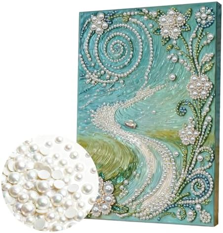 LQCrafK DIY Pearl Art Painting Handcraft Kit for Adults Beginners, Creative Design, Healing Stress-Relieving Home Wall Decoration, with Framed Painting and Tools-Trails by LQCrafK