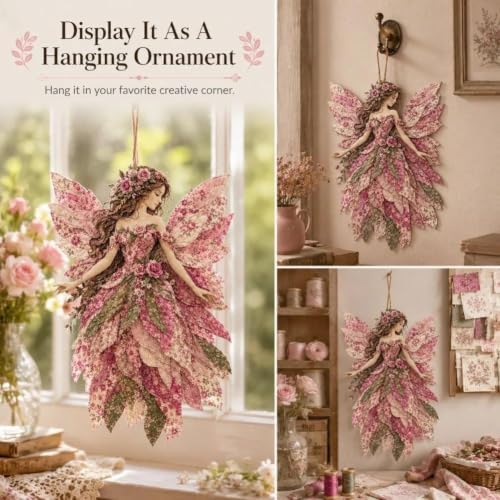 Fairy Patchwork DIY Kit, Layer Fabric Art Wall Decor for Beginner (Style E) - Image 2