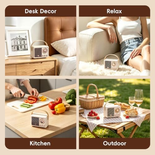 Baolira Retro Bluetooth Speaker, Vintage Decor, Birthday Gifts for Women - Image 3