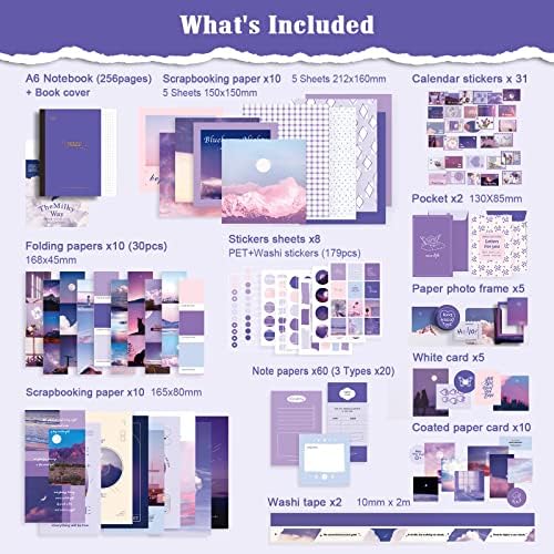 Scrapbooking Supplies Kit, Aesthetic Junk Journal Supplies, Scrapbook Kit - Image 4