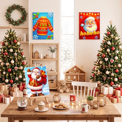 Zhanmai 72 Pcs 12 Sets Sip and Paint Kit Pre Drawn Canvas for Painting 8" x 10" Paint Party Canvas Painting Pre Printed Canvases for Party Favor DIY Adult's Date Night (Vivid Lively) - Image 5
