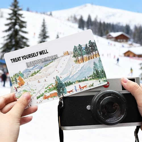 Winter Scenery Sticker Book, PET & Washi Stickers for Journaling - Image 4