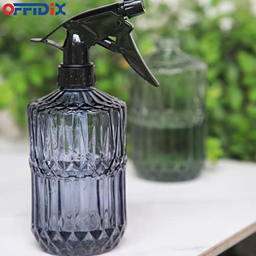 OFFIDIX Glass Spray Bottle, Grey Fine Mist Plant Mister 0.4L Water Can - Image 4