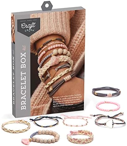 Craft Crush Bracelet Maker Set - DIY Jewelry Making Kit for Teens & Adults - Makes 8 Friendship Bracelets - Mini Kit for Ages 13+ - Image 2