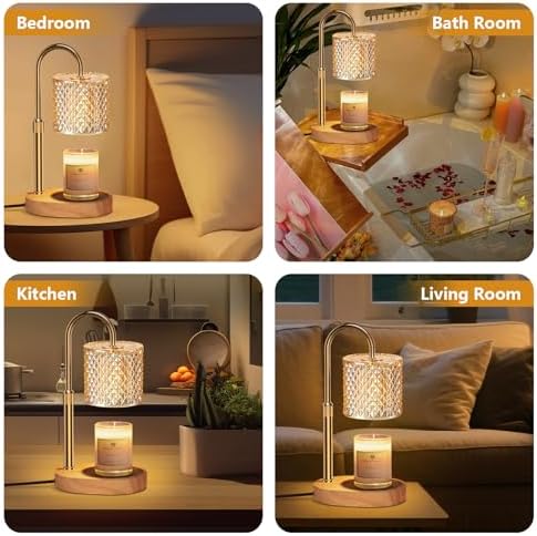 Engpure Candle Warmer Lamp with Timer & Dimmable – Elegant Wax Melter for Jar Candles, Auto-Off 2H/4H/8H Housewarming & Birthday Gift for Women/Mom, Home Decor Essentials - Image 5