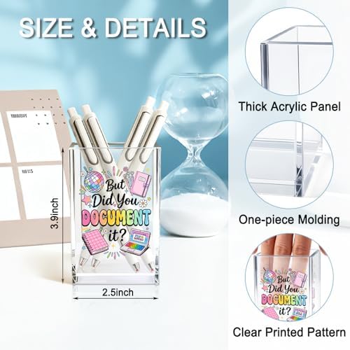But Did You Document It Acrylic Pencil Holder Cup Gifts for Coworker - Image 2