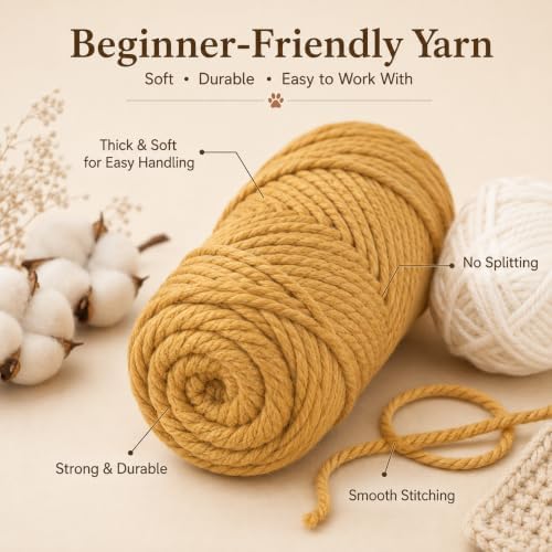 LOOPPET Crochet Kit for Beginners, DIY Dachshund Coaster Set - Image 6