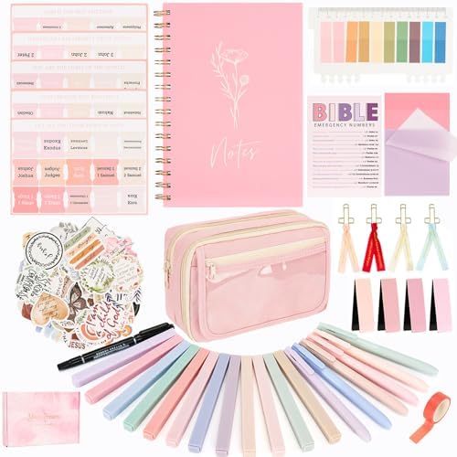 Bafeil 90PCS Bible Journaling Kit, Bible Study Kit, Bible Study Supplies by Bafeil