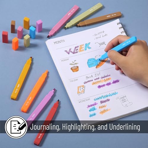 Mr. Pen- Aesthetic Highlighters No Bleed, 8 Pack, Assorted Colors | Chisel Tip, Cute Highlighters Assorted Colors for Journaling, Highlighting, Underlining, Fast Dry, Back to School Supplies - Image 5