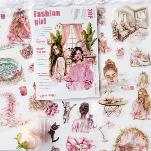 Journaling Stickers for Scrapbooking Supplies, Girls Scrapbook Sticker Book - Image 3