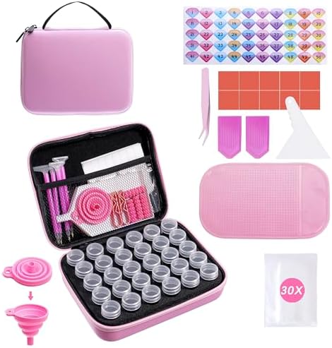 LYMUSUMI 30 Slots Diamond Art Storage Containers for Adults by LYMUSUMI