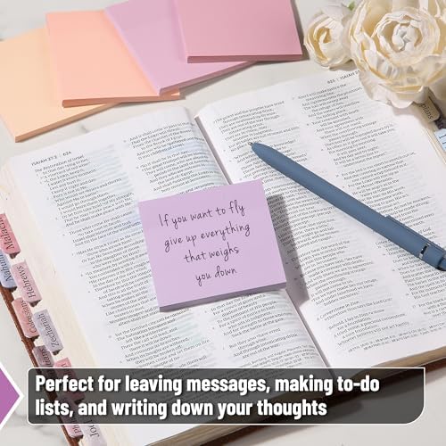 Mr. Pen- Sticky Notes, 3"x3", 12 Pads, 600 Sheets, Colorful - Image 4