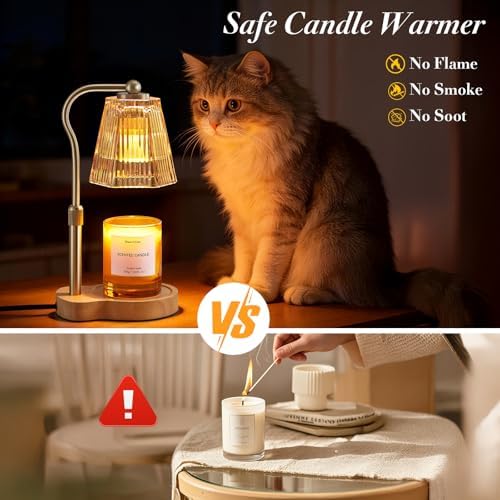 Candle Warmer Lamp with Timer Dimmable, Flameless Scented Wax Melter - Image 2