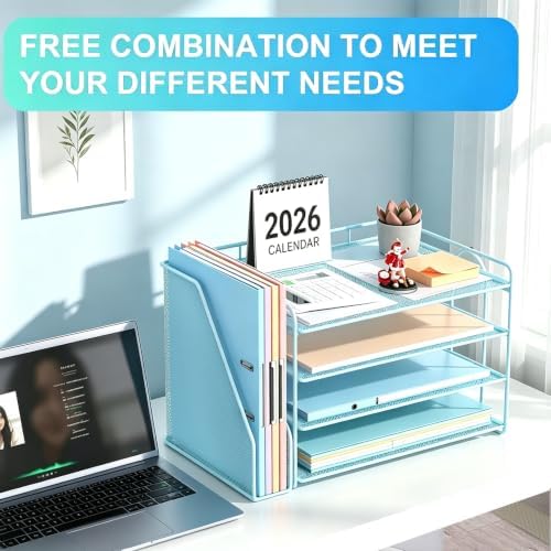 gianotter 4-Tier Paper Organizer With Magazine Holder - Image 5