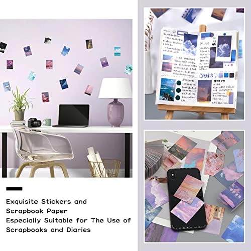 600 Pieces Washi Sticker Set, 12 Set Scrapbooking Diary Planner Album Diary Notebook, Scrapbooking Sticker Journaling Supplies for DIY Arts and Crafts Card Making Laptop Decoration - Image 5