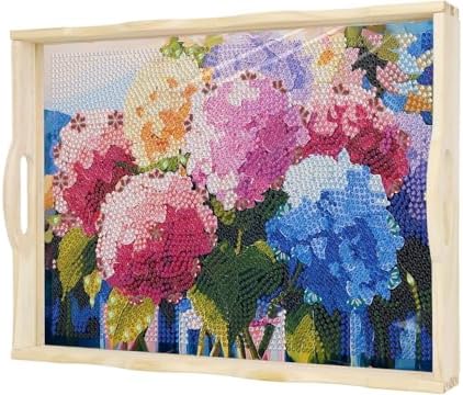 EWJRNSF Diamond Art Kits for Adults Wooden Serving Trays with Handles by EWJRNSFDiamondPainting