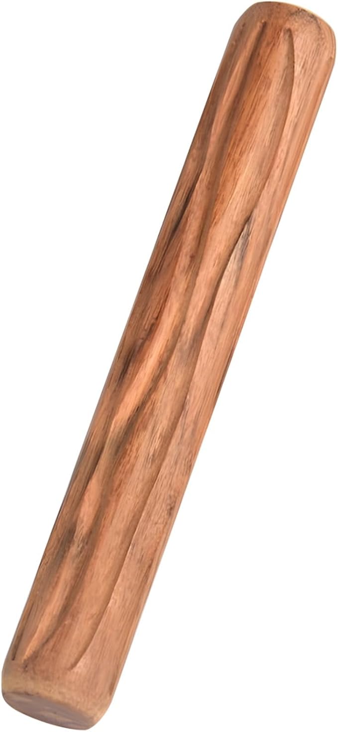 Generic Pottery Texture Rollers, 5 Wooden Embossing Tools, Clay Rolling Pins For Ceramics, School Art Supplies