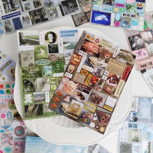 Japanese Sticker Book for Journal Supplies, Korean Stickers for Journaling - Image 5