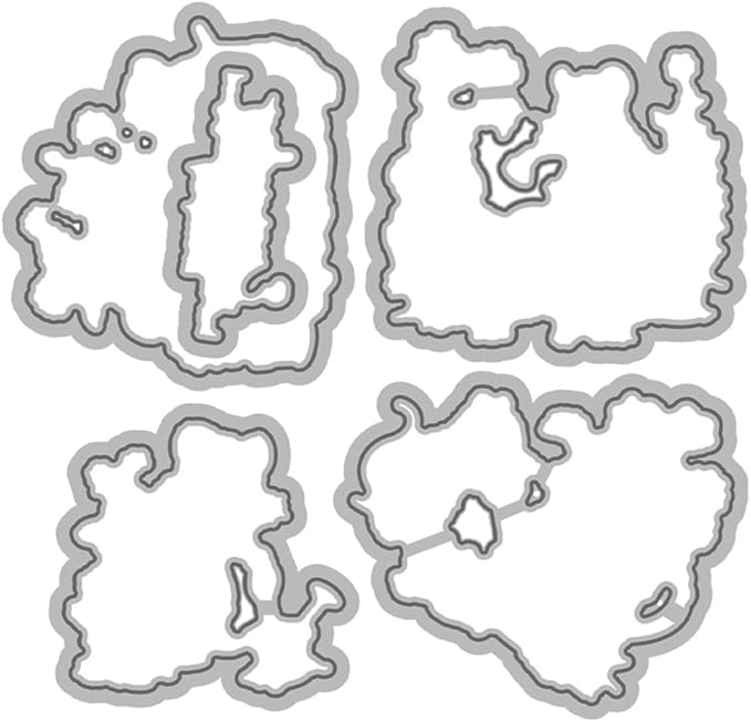 Flower Mouse Animal Stamps and Cutting Dies for Card Making DIY Transparent Silicone Clear Stamp and Metal Die Cuts Sets for Scrapbooking Paper Greeting Cards Decor Seals Craft Supplies