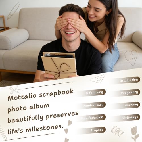DIY Scrapbook Album Creative Scrapbooking Kit Photo Album 3D Interactive Memory Book for Wedding, Baby, Anniversary, Family Photos Adventure Book Travel Diary Photo Book Album DIY 3D Decoration Card - Image 5